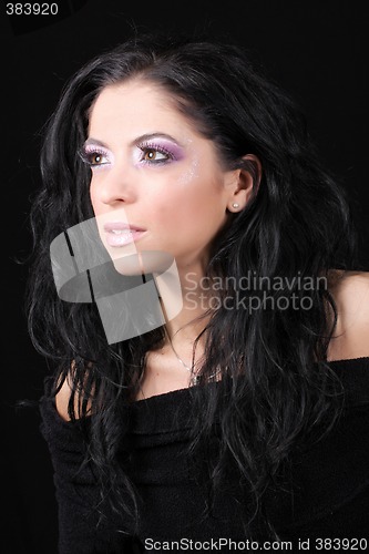 Image of Dark hair women