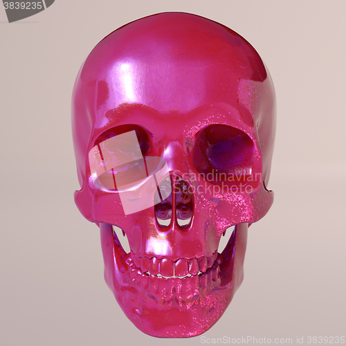 Image of Red shine skull