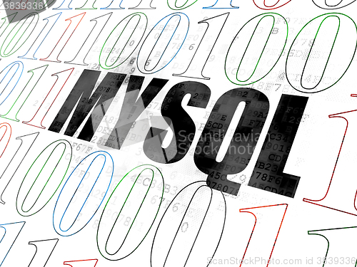 Image of Software concept: MySQL on Digital background