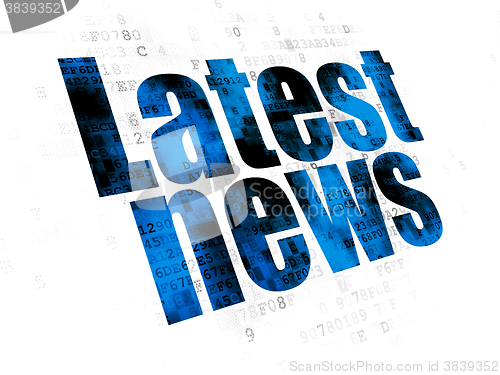 Image of News concept: Latest News on Digital background