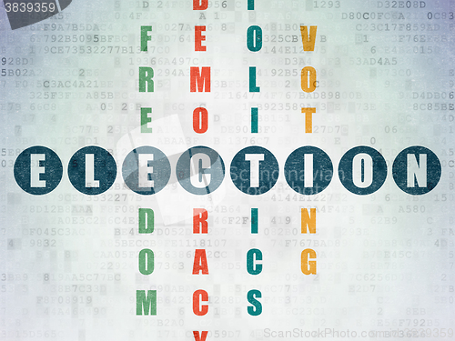 Image of Political concept: Election in Crossword Puzzle