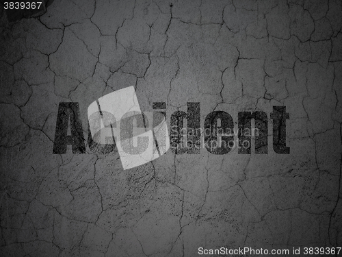 Image of Insurance concept: Accident on grunge wall background