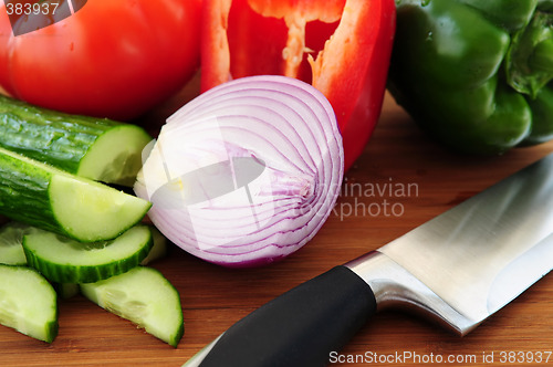 Image of Vegetables for salad