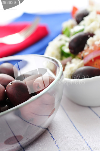Image of Olives and greek salad