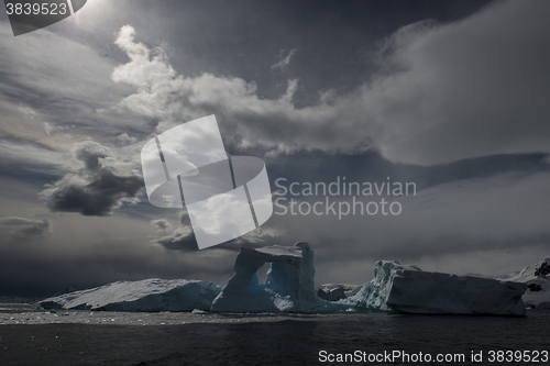 Image of Iceberg off coast of Antarctica