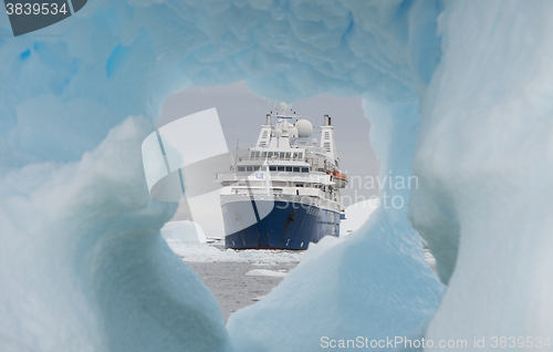 Image of Iceberg off coast of Antarctica