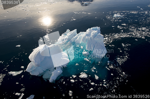 Image of Iceberg off coast of Antarctica