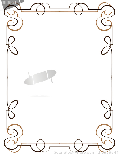 Image of Vintage vector frame