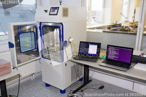 Image of Opened temperature and Climate Test Chamber