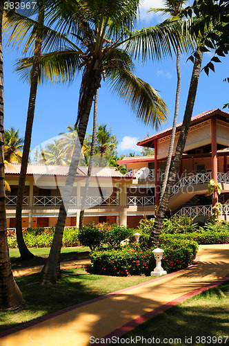 Image of Hotel at tropical resort