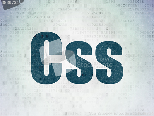 Image of Database concept: Css on Digital Paper background