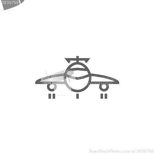 Image of Airplane line icon.