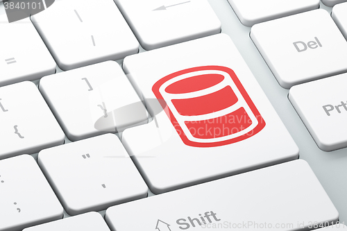 Image of Database concept: Database on computer keyboard background