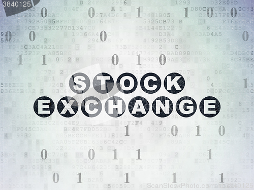 Image of Business concept: Stock Exchange on Digital Paper background