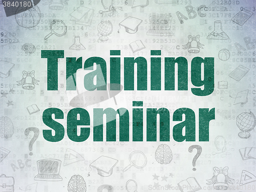 Image of Education concept: Training Seminar on Digital Paper background