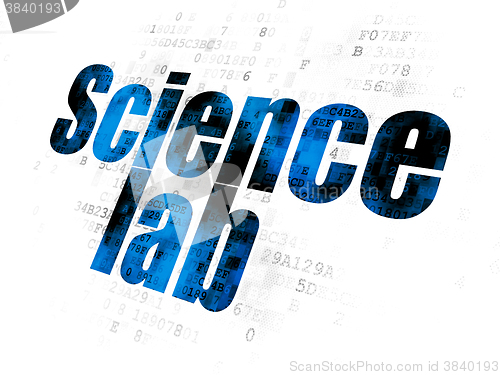 Image of Science concept: Science Lab on Digital background