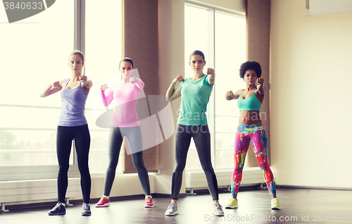 Image of group of women working out in gym