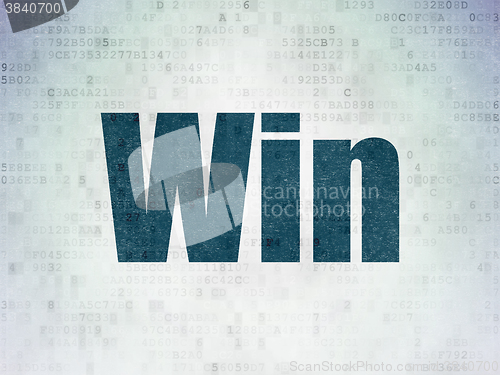 Image of Business concept: Win on Digital Paper background
