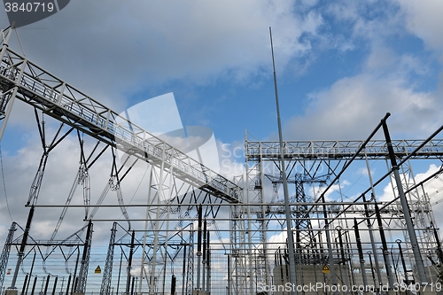Image of High voltage electric station