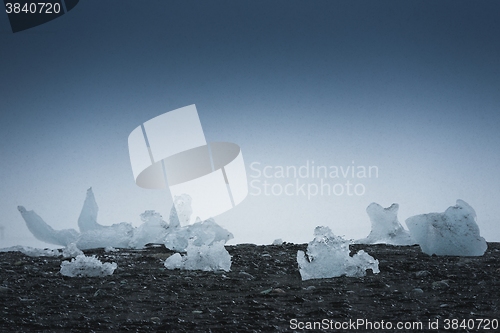 Image of Icebergs at glacier lagoon 