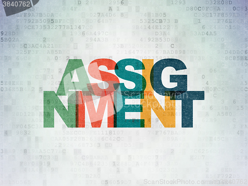 Image of Law concept: Assignment on Digital Paper background