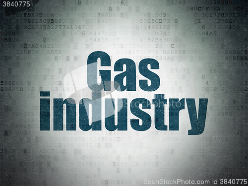 Image of Industry concept: Gas Industry on Digital Paper background