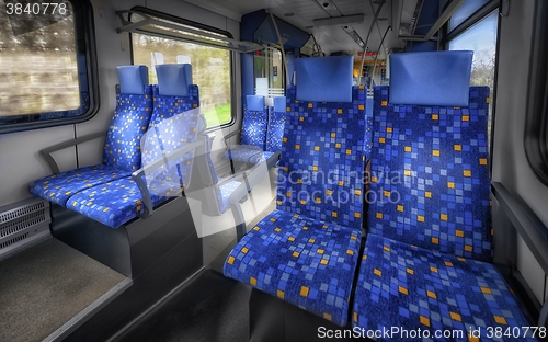 Image of Inside of high speed train compartment