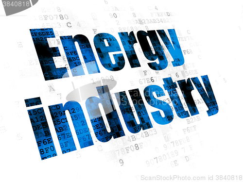 Image of Manufacuring concept: Energy Industry on Digital background