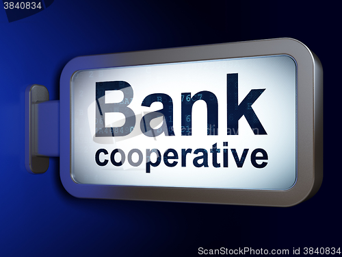 Image of Money concept: Bank Cooperative on billboard background