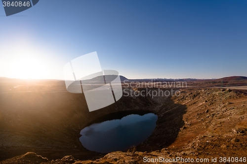 Image of Kerid volcanic crater lake