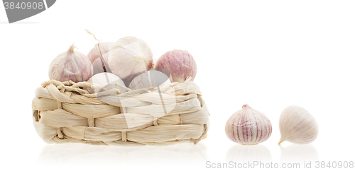 Image of Raw garlic (small) isolated