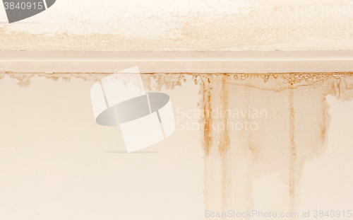 Image of Water damaged ceiling and wall