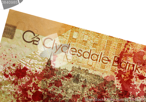 Image of Scottish Banknote, 10 pounds, blood