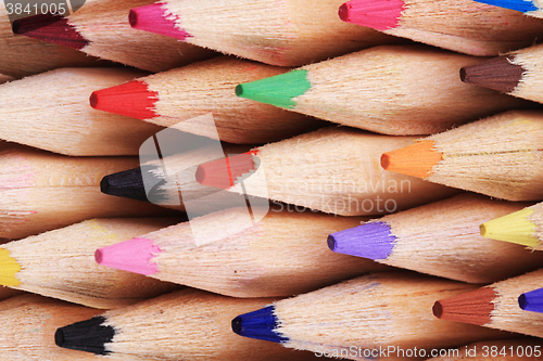 Image of color pencils details