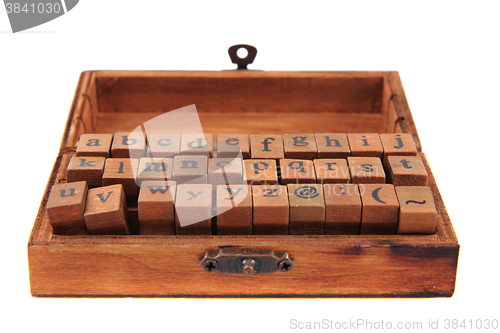 Image of small wooden hand printer