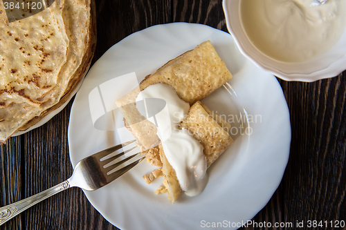 Image of Fried tasty pancakes 