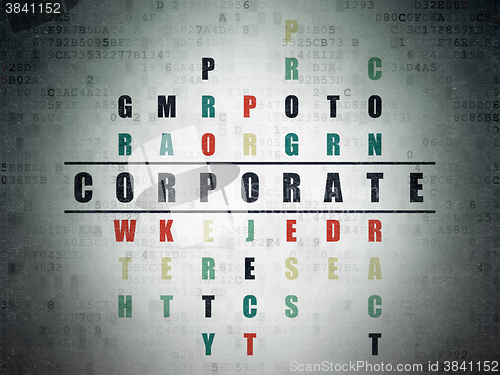 Image of Finance concept: Corporate in Crossword Puzzle