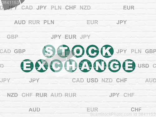 Image of Finance concept: Stock Exchange on wall background