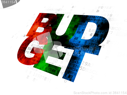 Image of Banking concept: Budget on Digital background