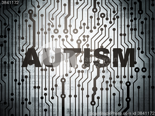 Image of Healthcare concept: circuit board with Autism