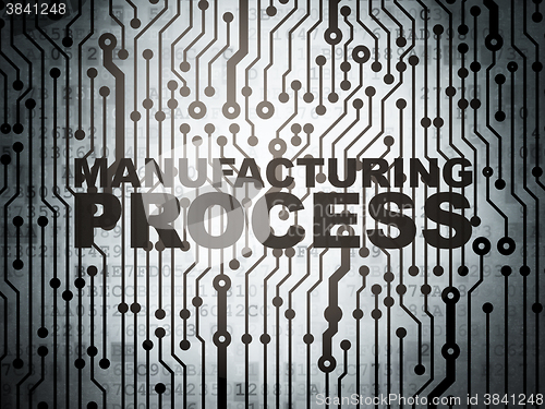 Image of Industry concept: circuit board with Manufacturing Process