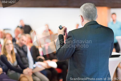 Image of Businessman making a business presentation.