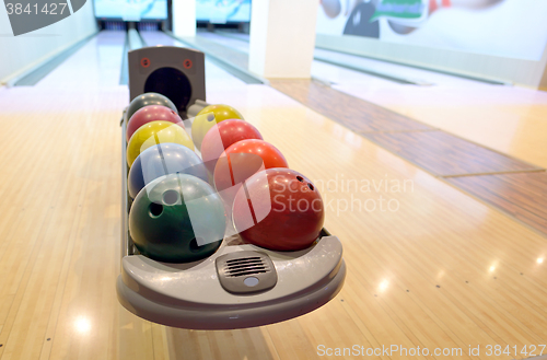 Image of Colorful Bowling balls