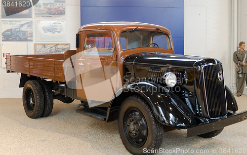 Image of one very old truck from sweden