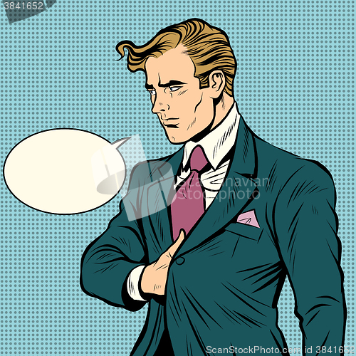 Image of Strong man businessman leader