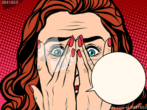 Image of Frightened shocked girl