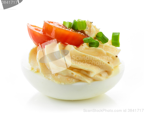 Image of boiled stuffed egg