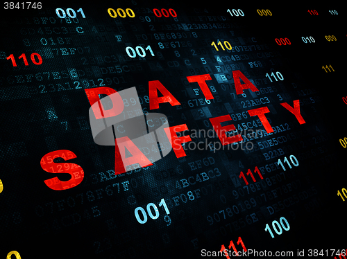 Image of Data concept: Data Safety on Digital background