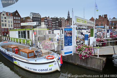 Image of AMSTERDAM; THE NETHERLANDS - AUGUST 16; 2015: Beautiful views of