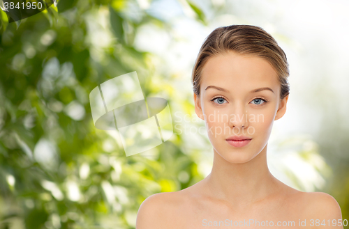 Image of young woman face and shoulders